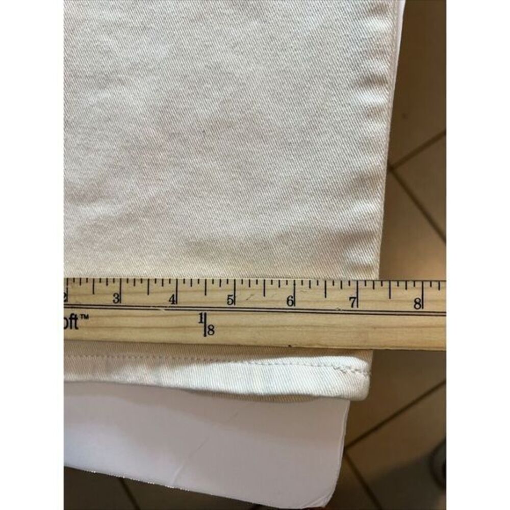 Lauren RL‎ Co Jeans Sz 14 Womens Straight Cropped Ivory Denim Casual Jeans - Picture 7 of 8
